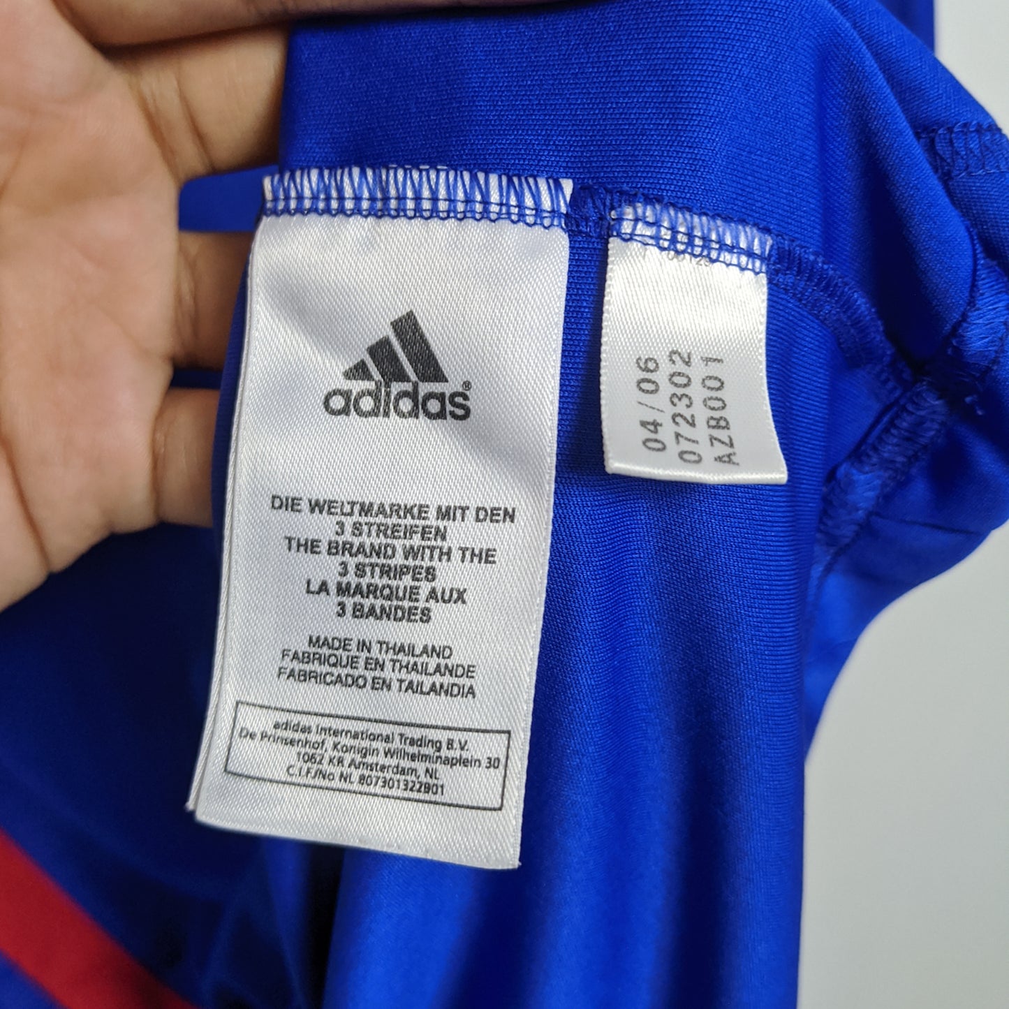 Original France 2006 Home - #19 Willy Sagnol Size XL (Long sleeve) (Match Issued)