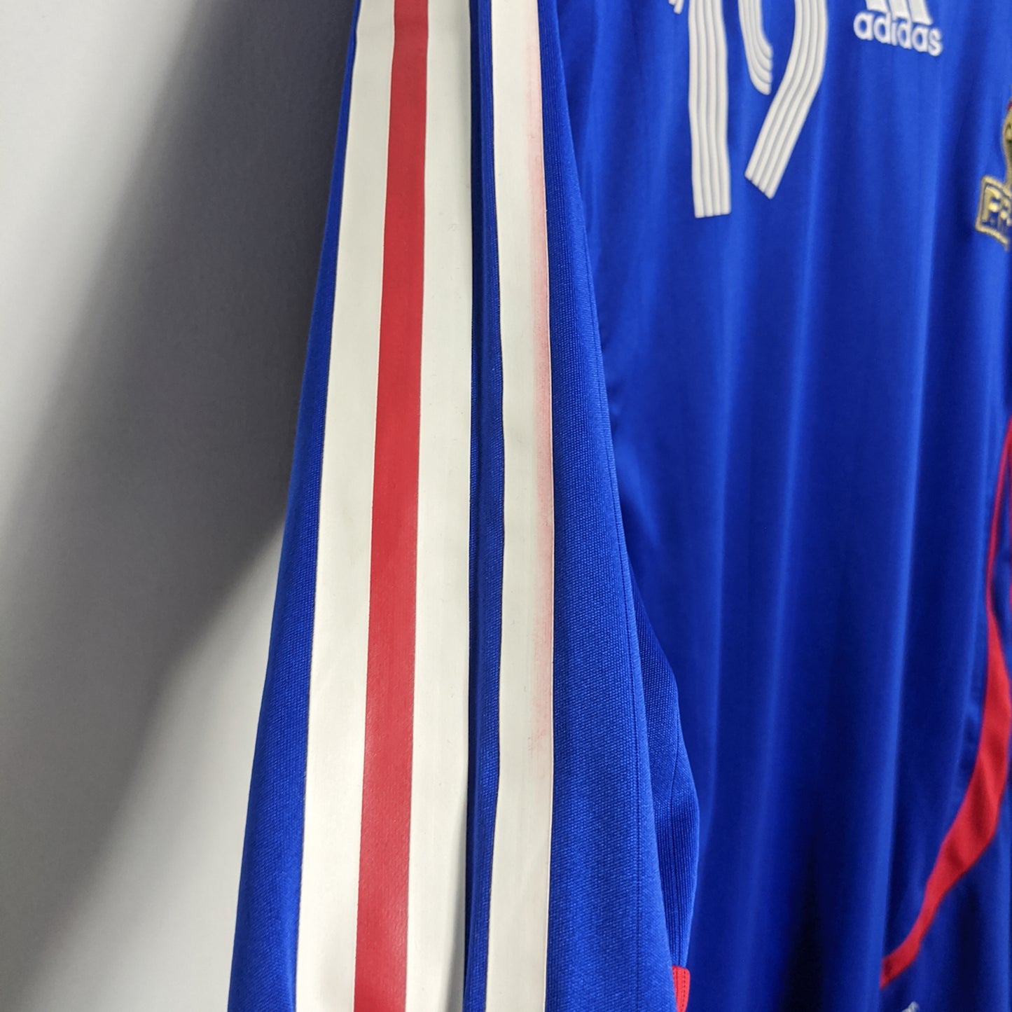 Original France 2006 Home - #19 Willy Sagnol Size XL (Long sleeve) (Match Issued)