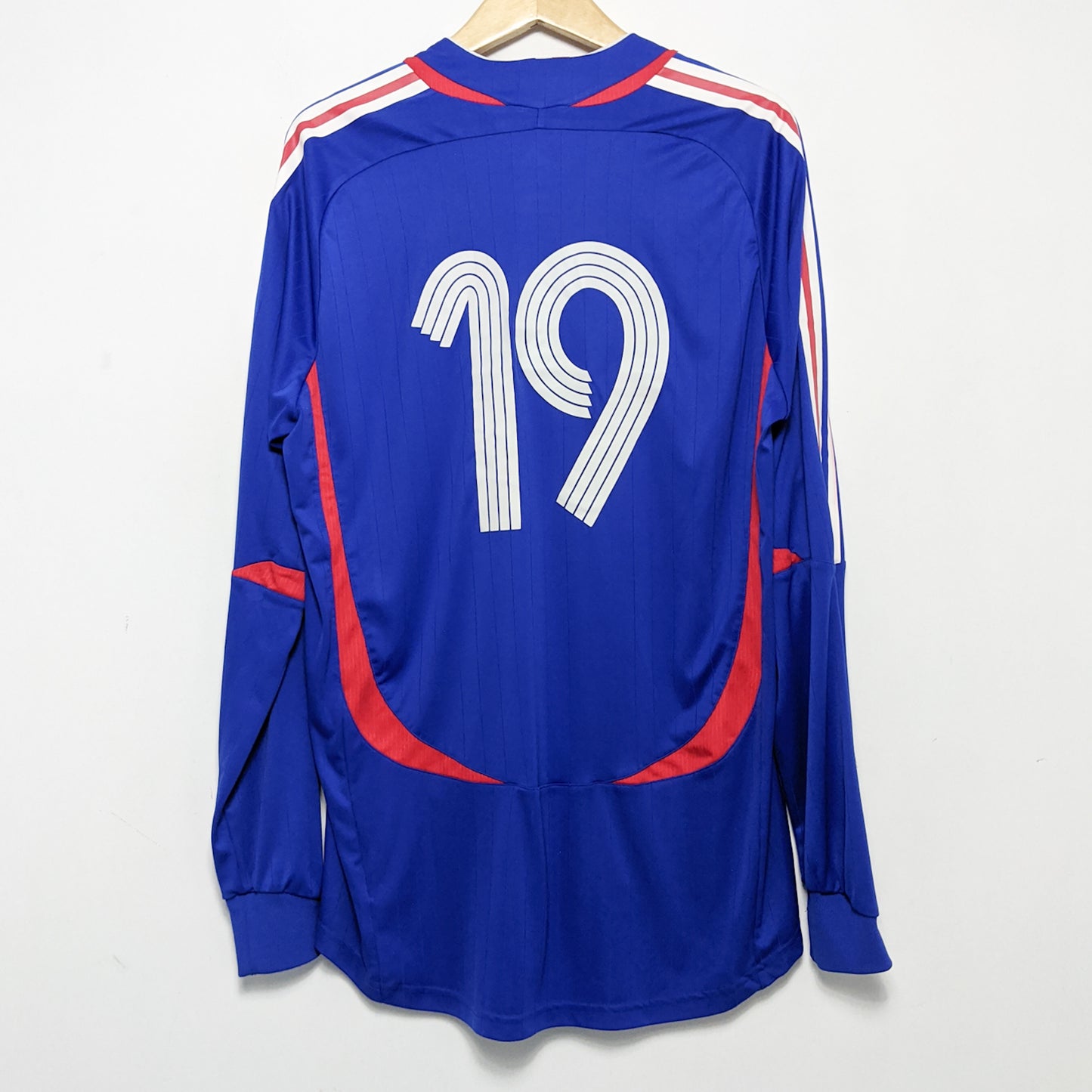 Original France 2006 Home - #19 Willy Sagnol Size XL (Long sleeve) (Match Issued)
