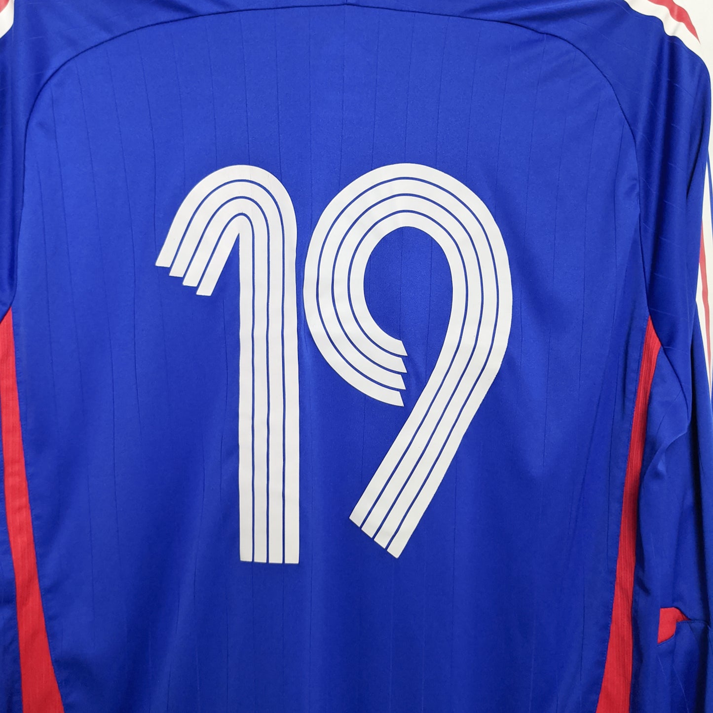 Original France 2006 Home - #19 Willy Sagnol Size XL (Long sleeve) (Match Issued)