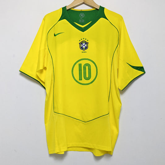 Original Brazil 2004 Home - Ronaldinho #10 Size XL
