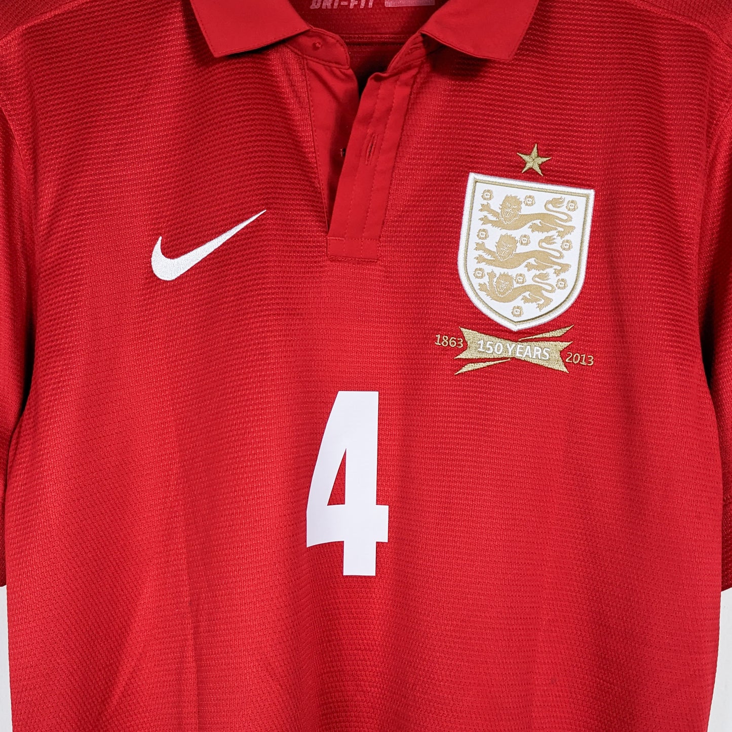 Authentic England 2013/14 Away - Gerrard #4 Size S