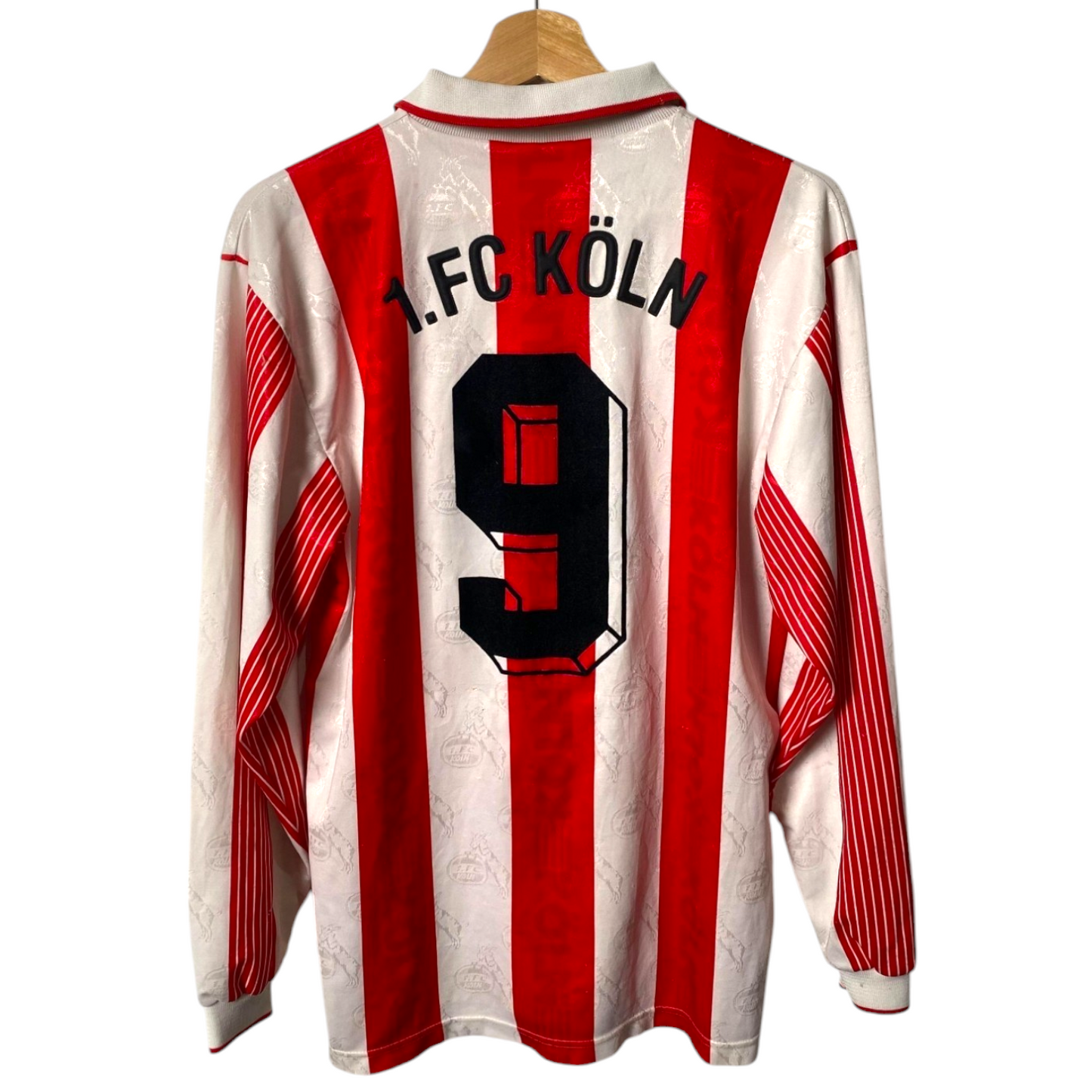 Original FC Koln 1995/96 Home - Toni Polster #9 Size S (Long Sleeve)
