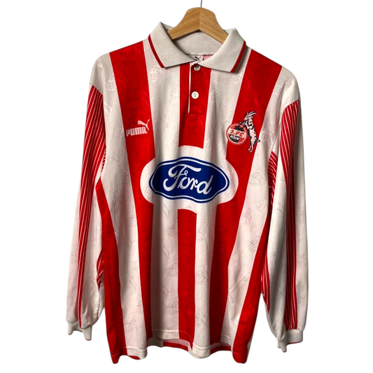 Original FC Koln 1995/96 Home - Toni Polster #9 Size S (Long Sleeve)
