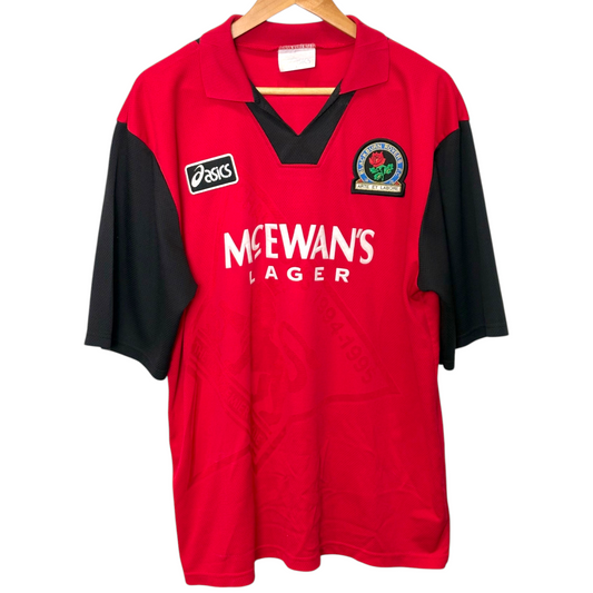 Original Blackburn 1994/96 Away - Shearer #9 Size L