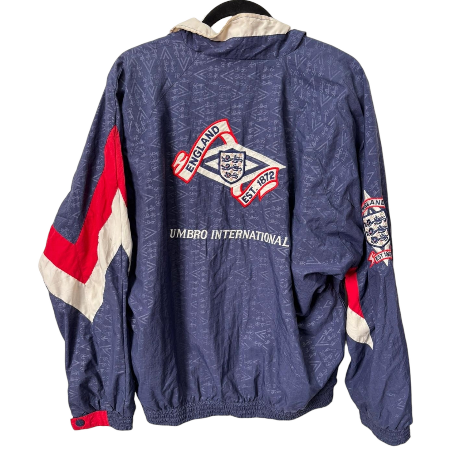 Authentic England 1990/92 Track Jacket - Size fit L
