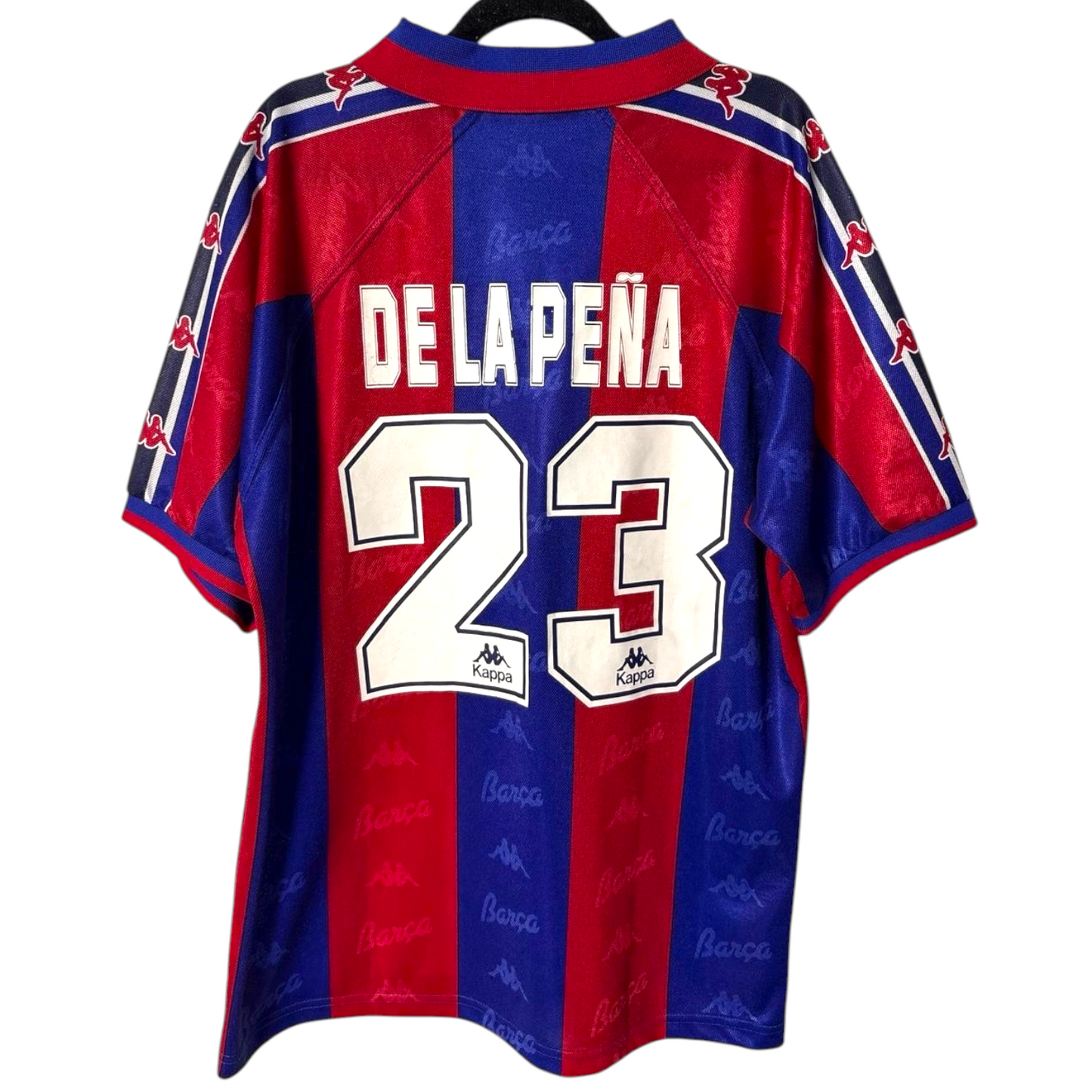 Original Barcelona 1996/97 Home - De La Pena #23 Size L
