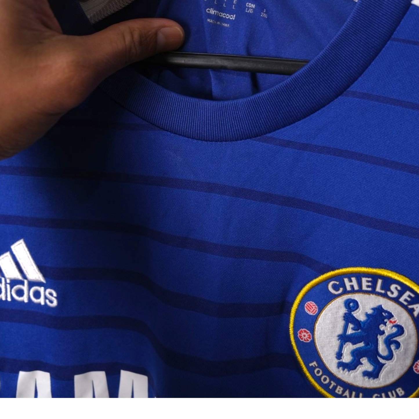 Original Chelsea 2014/15 Home - Hazard #10 Size L (Long sleeve)
