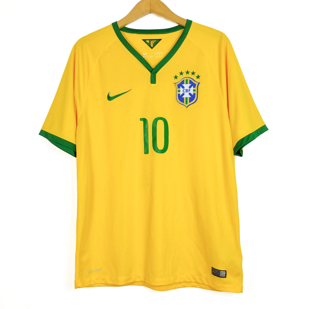 Original Brazil 2014/15 Home - Neymar Jr #10 Size L