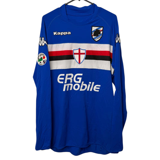 Original Sampdoria 2005/07 Home - Zauri #8 Size M (Long Sleeve)