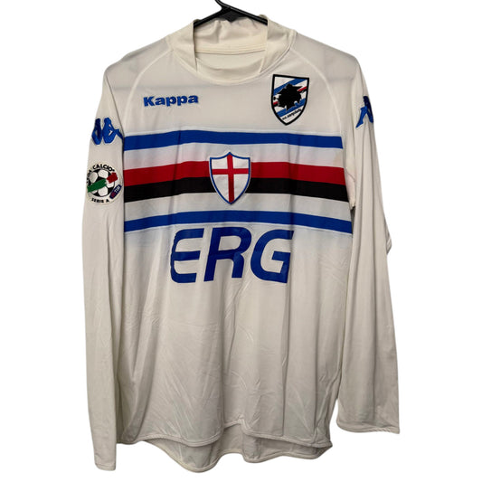 Original Sampdoria 2004/05 Away - Poli #8 Size M (Long Sleeve)