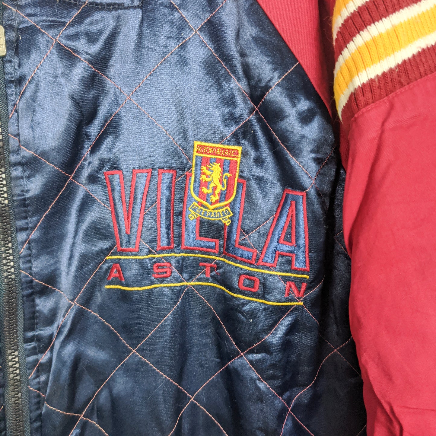 Original Aston Villa 1992/93 Bomber Jacket - Size L