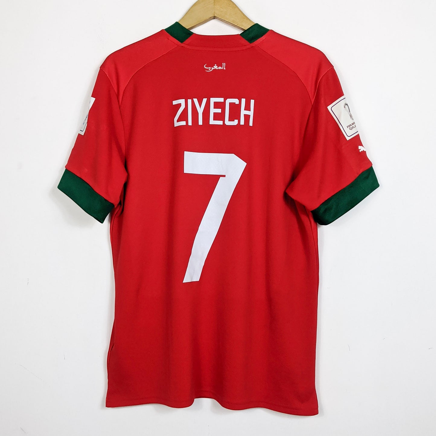 Original Morocco 2022 Home - Ziyech #7 Size L