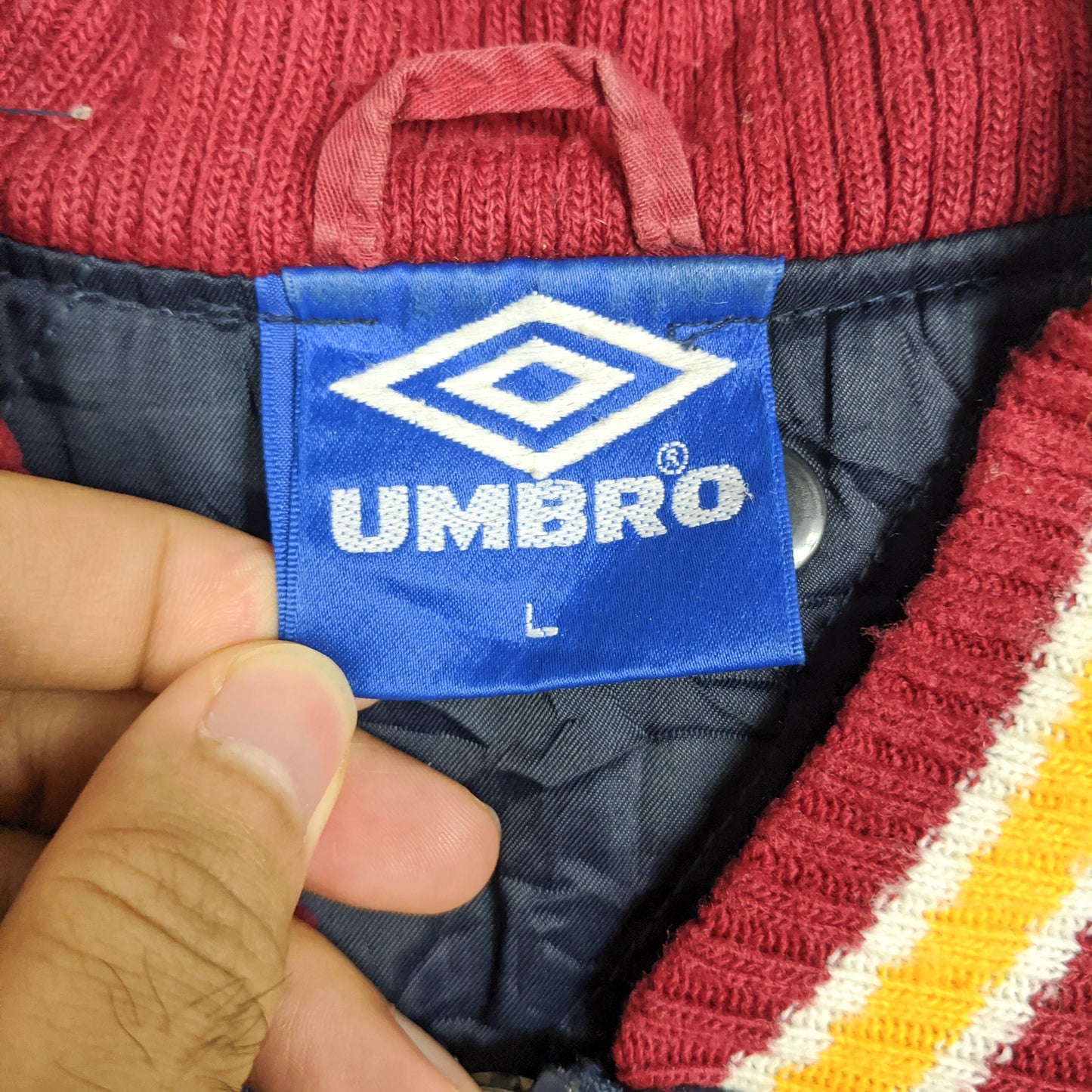 Original Aston Villa 1992/93 Bomber Jacket - Size L