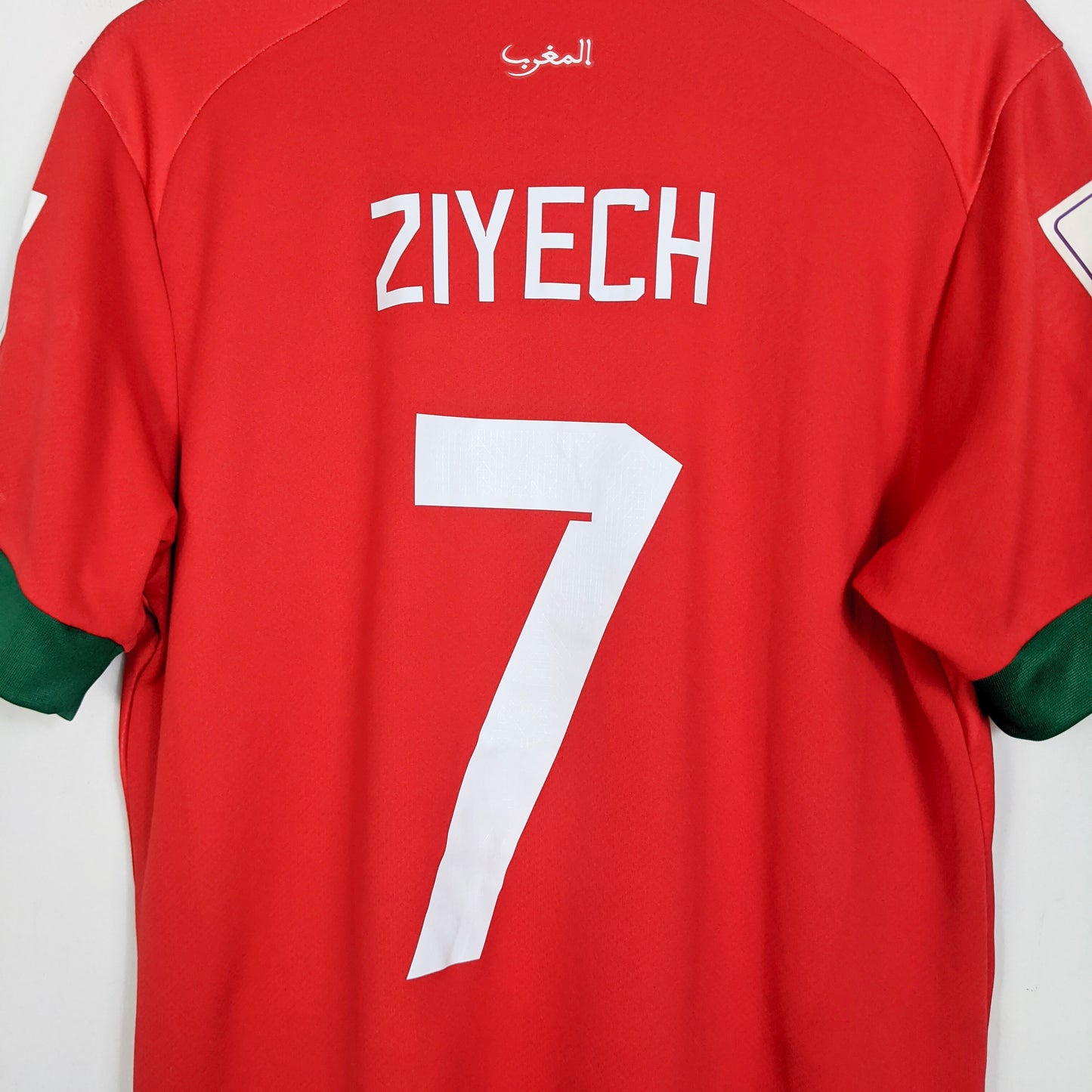 Original Morocco 2022 Home - Ziyech #7 Size L