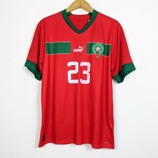 Original Morocco 2022 Home - El Khannouss #23 Size L (Bnwt)