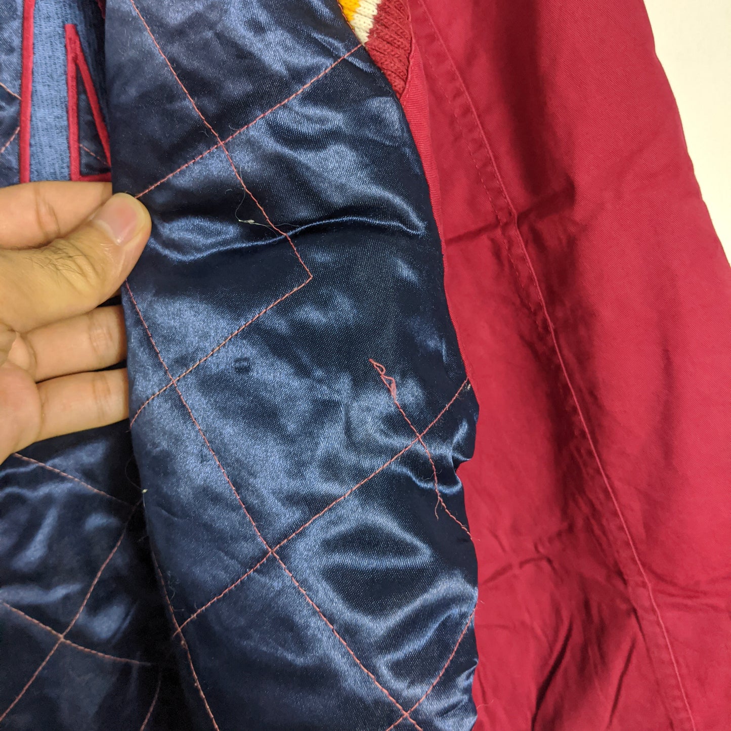 Original Aston Villa 1992/93 Bomber Jacket - Size L