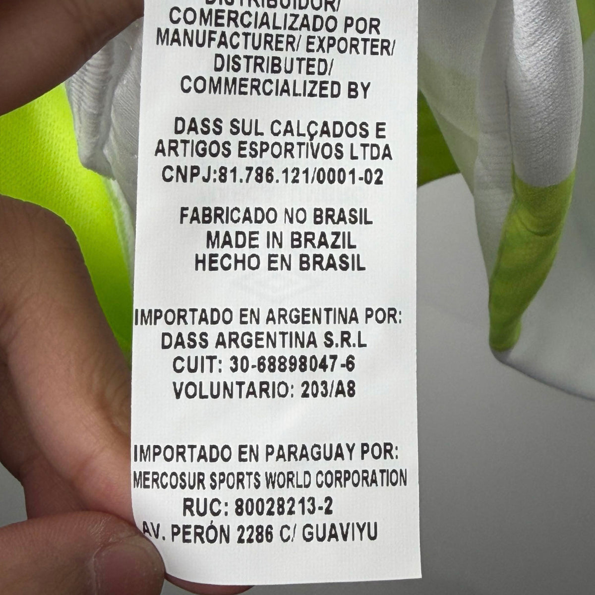 Original Chapecoense 2017/18 Away - Alan Ruschel #89 Size L