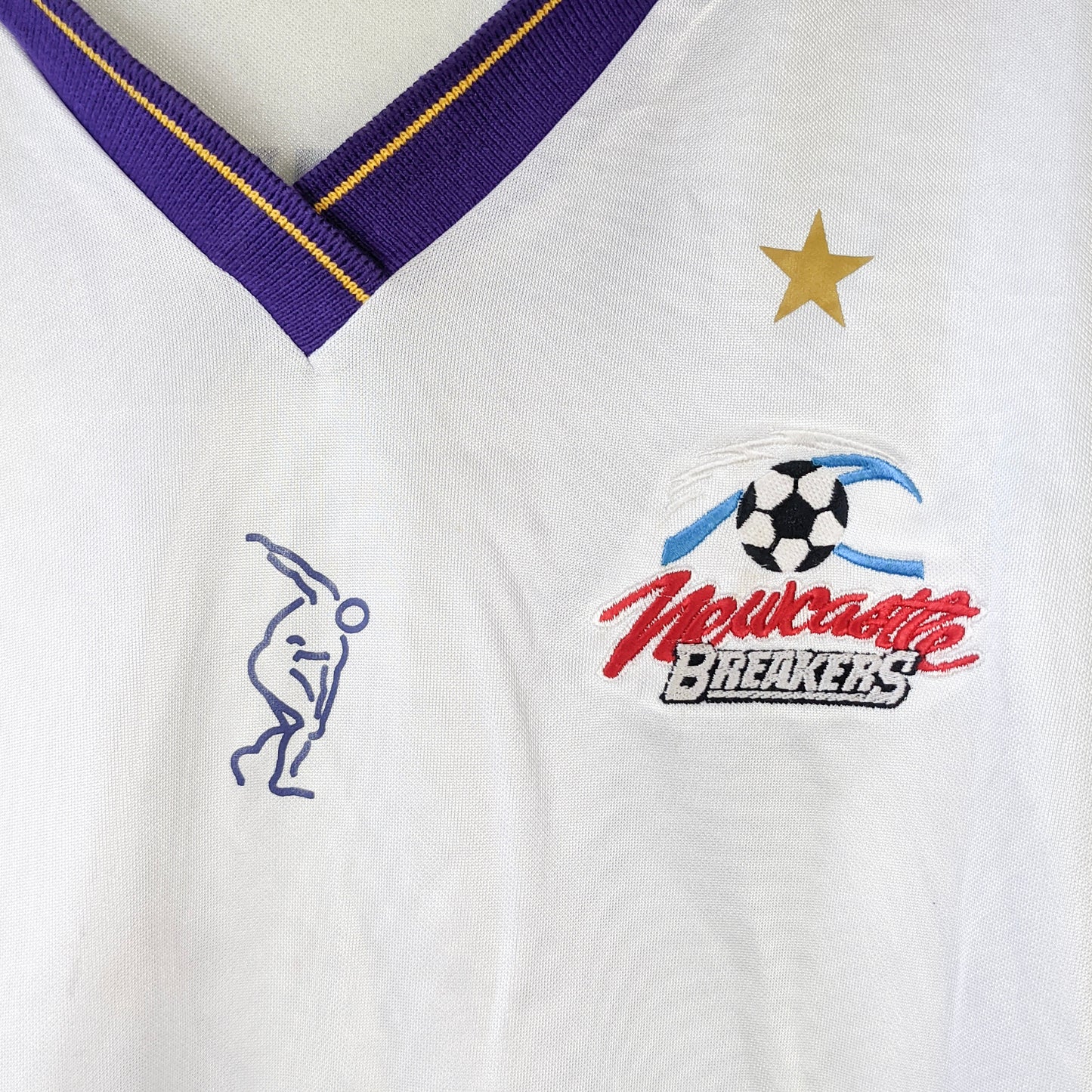 Original Newcastle Breakers 1990s Away - Angievski #12 Size L fit XL