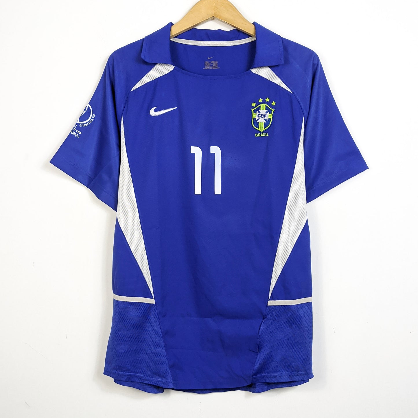 Original Brazil 2002/03 Away - Ronaldinho #11 Size L