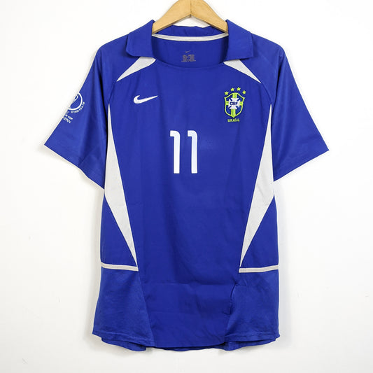 Original Brazil 2002/03 Away - Ronaldinho #11 Size L