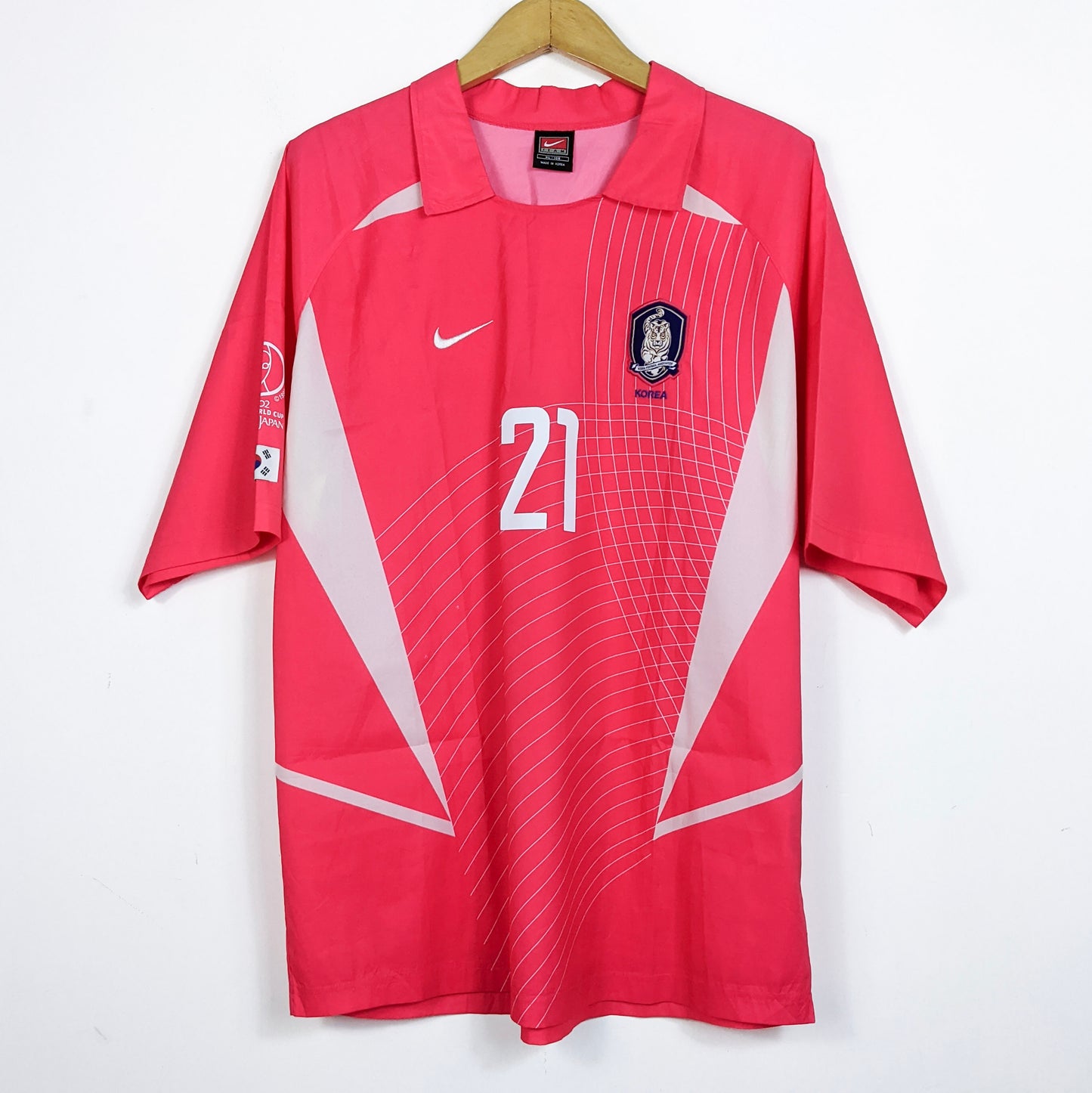 Original South Korea 2002 Home - Park Ji Sung #21 Size XL