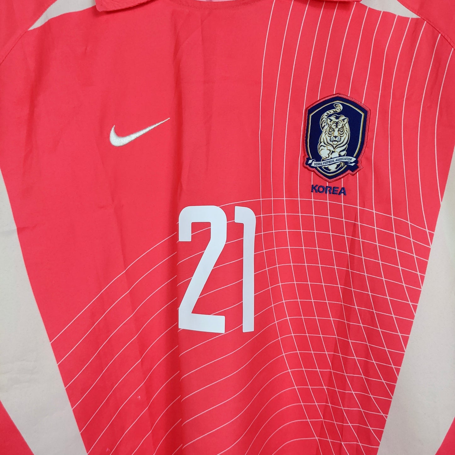 Original South Korea 2002 Home - Park Ji Sung #21 Size XL