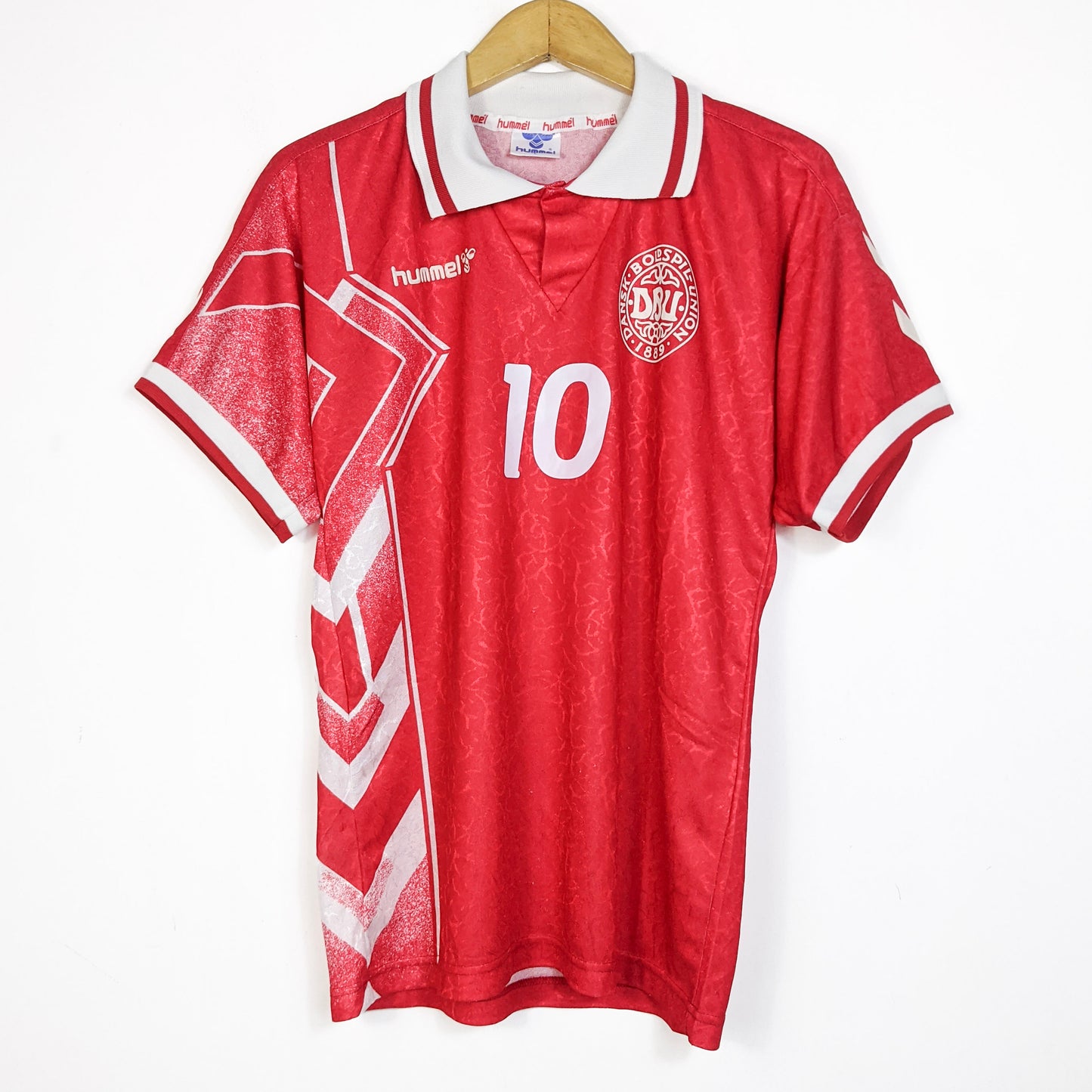 Original Denmark 1994/96 Home - M.Laudrup #10 Size L fit S