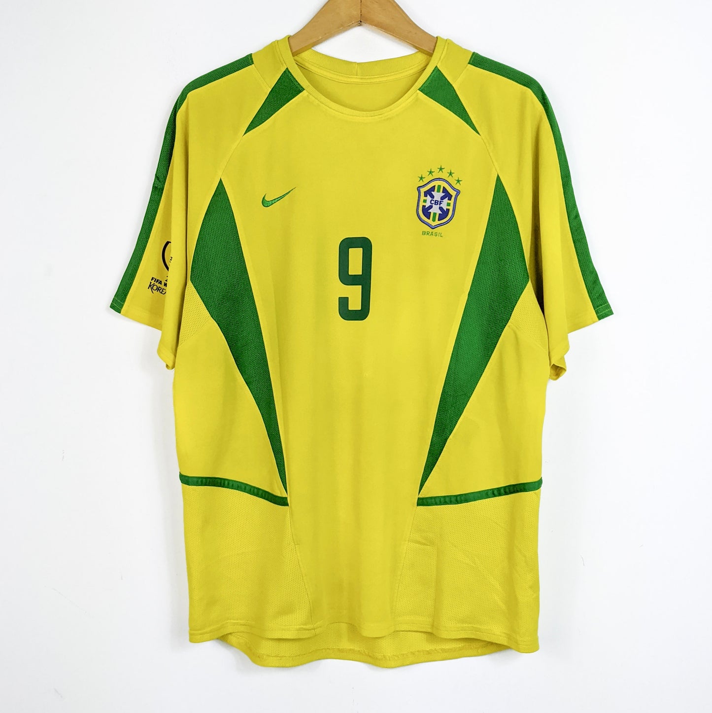 Original Brazil 2002 Home - Ronaldo #9 Size fit L