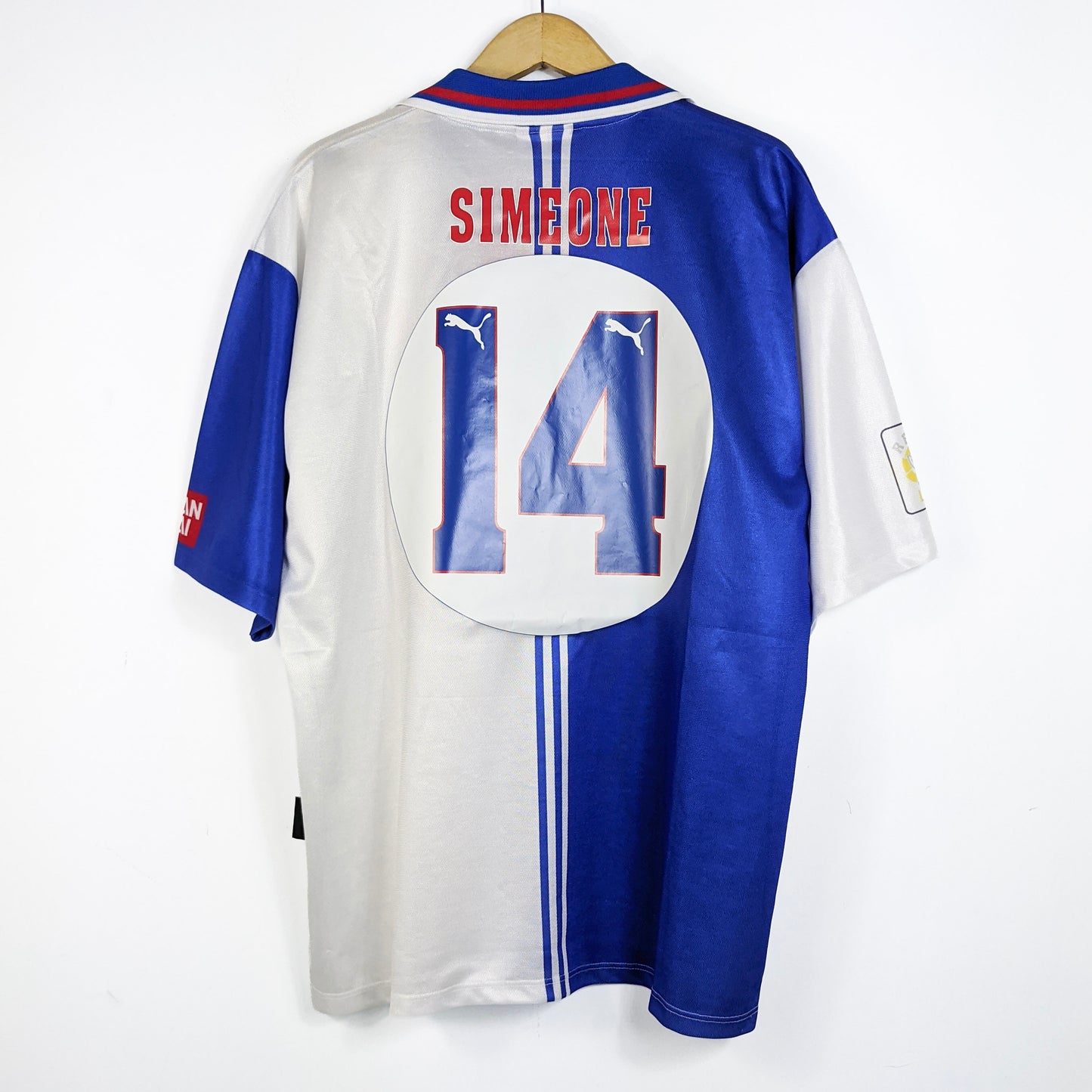 Original Atletico Madrid 1996/97 Third - Simeone #14 Size XL