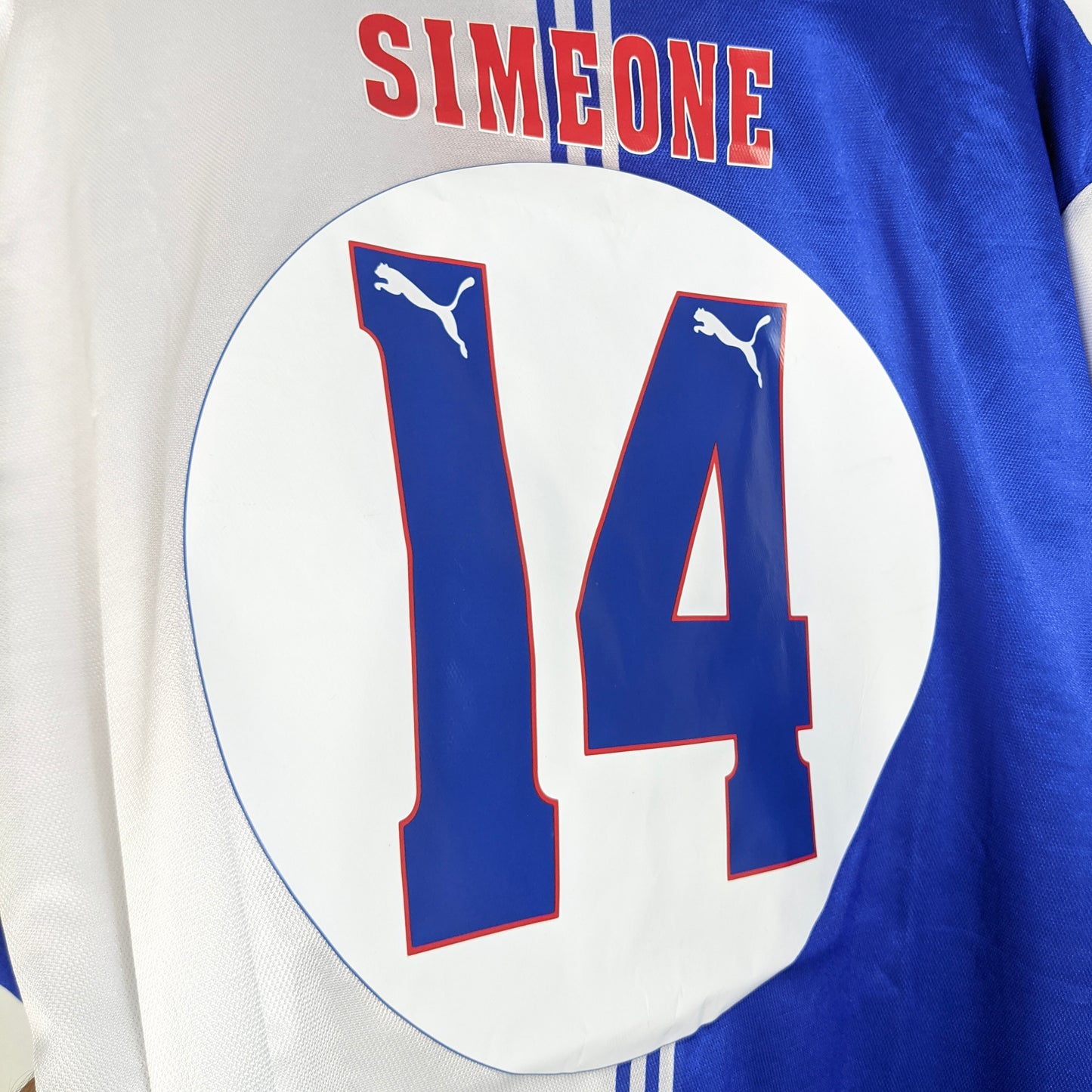 Original Atletico Madrid 1996/97 Third - Simeone #14 Size XL