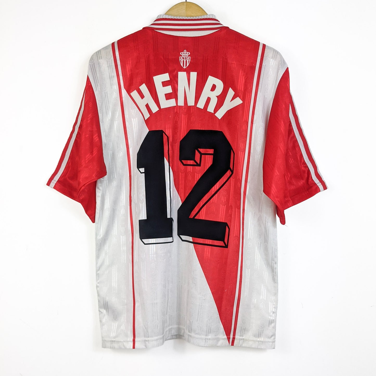 Original AS Monaco 1997/98 Home - Henry #12 Size M