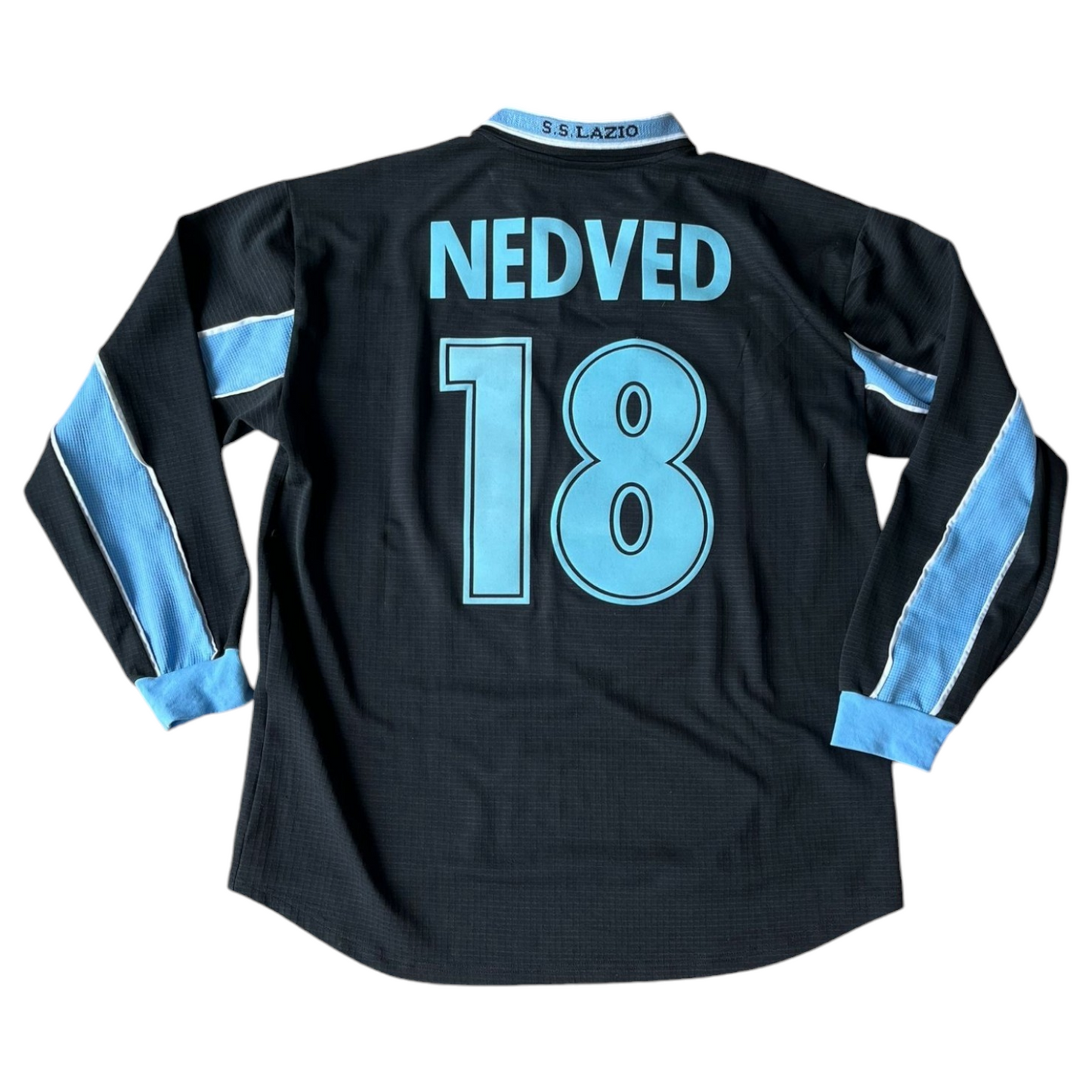 Authentic Lazio 1999/00 Away - Pavel Nedved #18 Size L (Longsleeve)