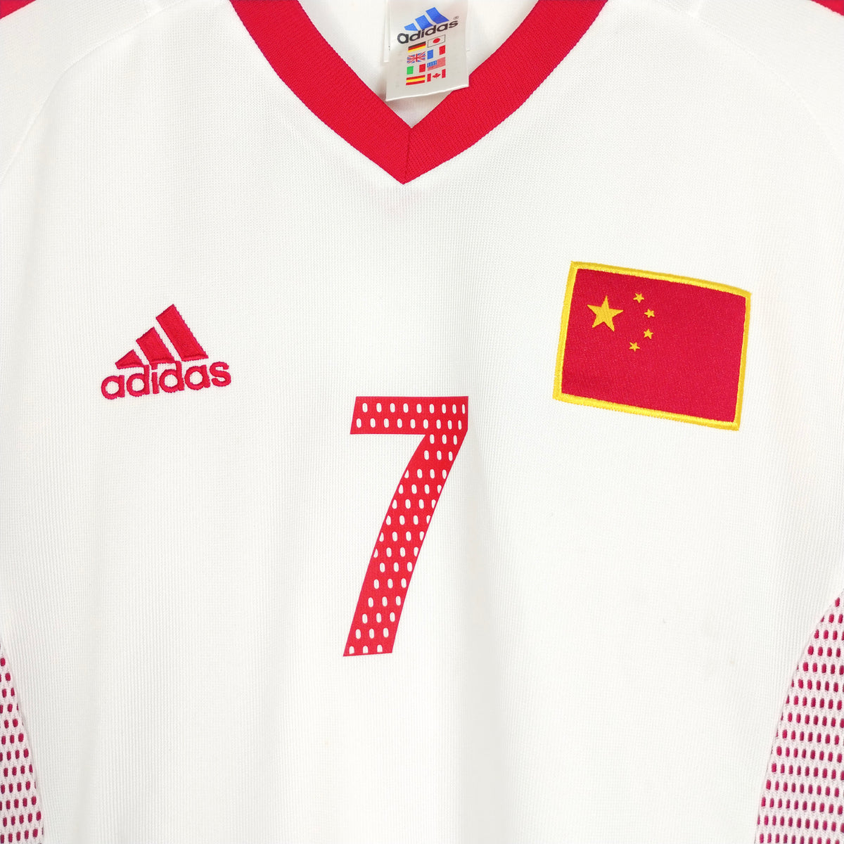 Original China 2002/03 Away - J H Sun #7 Size M fit L
