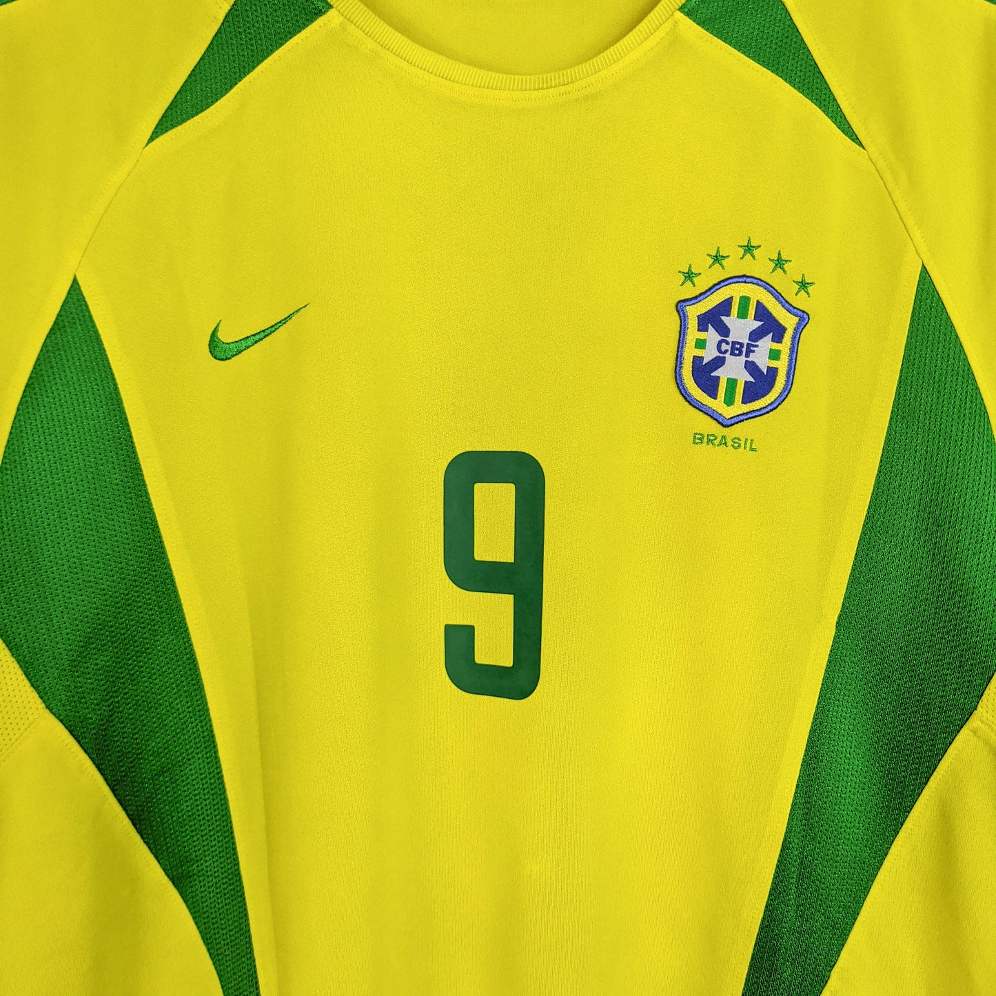 Original Brazil 2002 Home - Ronaldo #9 Size fit L