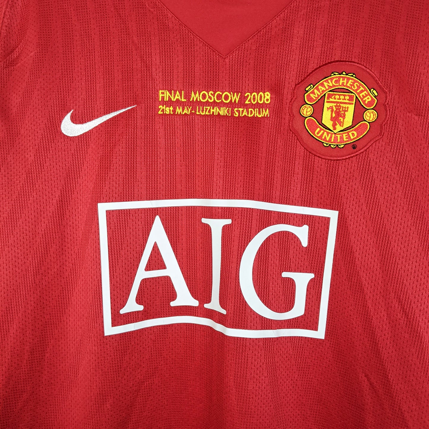 Original Manchester United 2007/08 Home - Ronaldo #7 Size L (Long Sleeve)