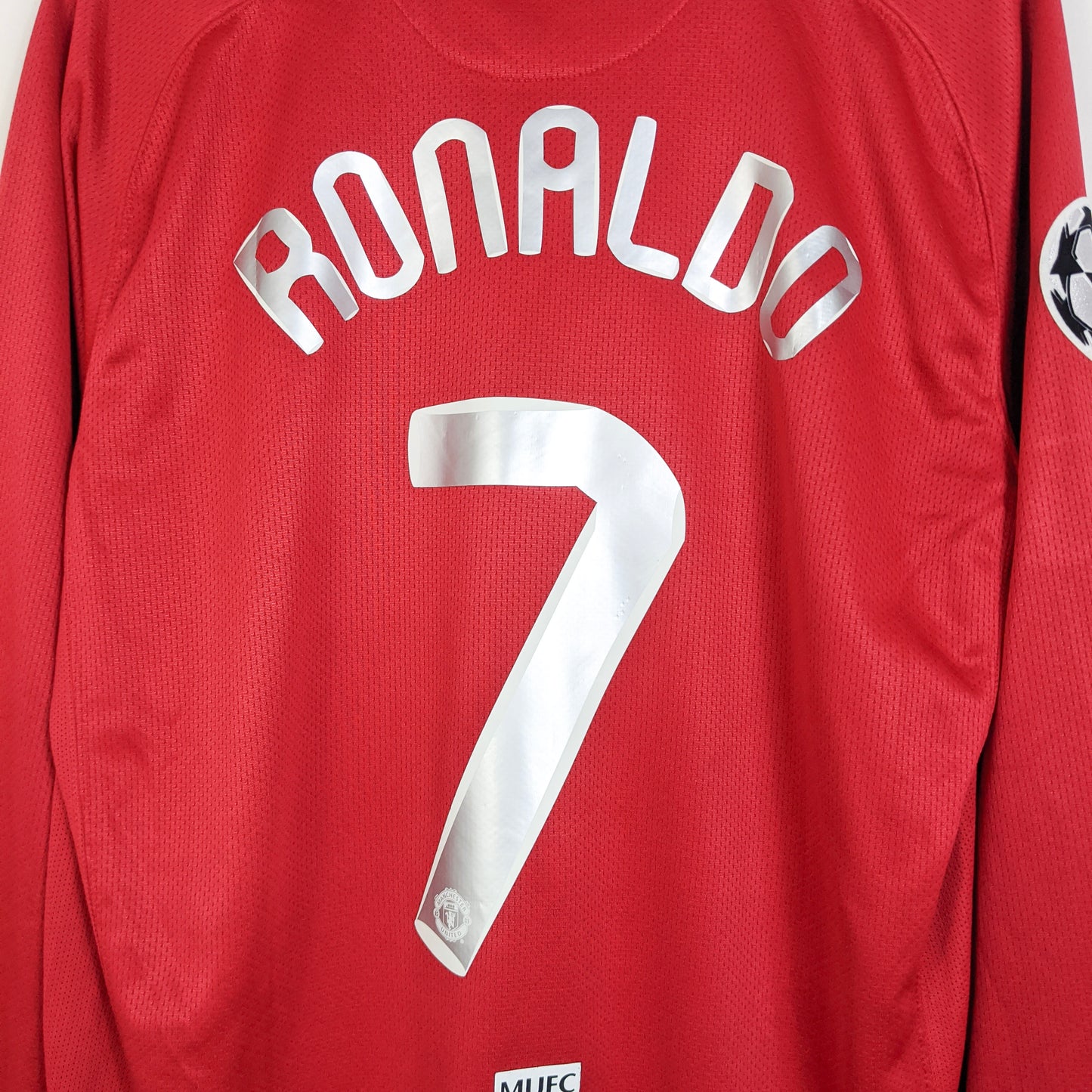 Original Manchester United 2007/08 Home - Ronaldo #7 Size L (Long Sleeve)