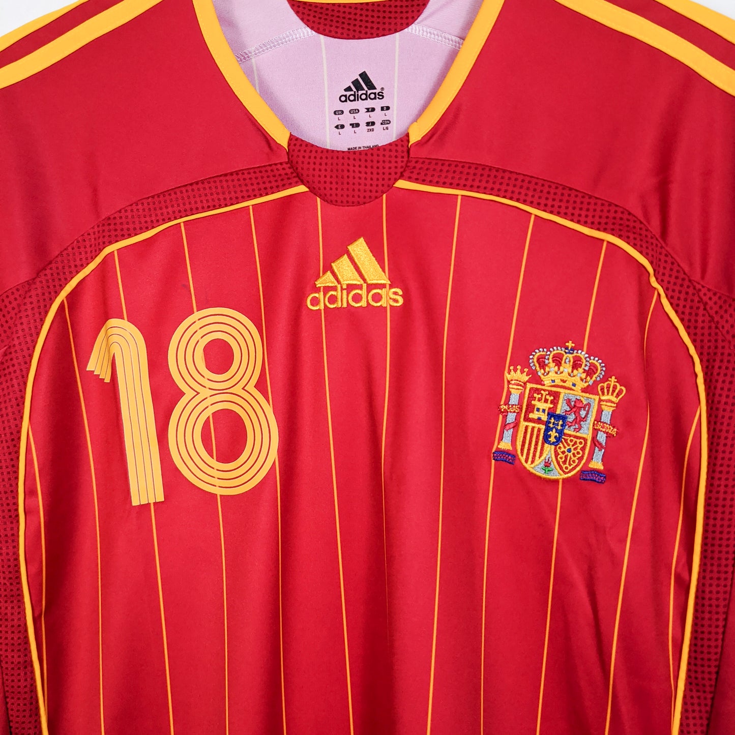 Original Spain 2006/08 Home - Cesc Fabregas #18 Size L fit XL