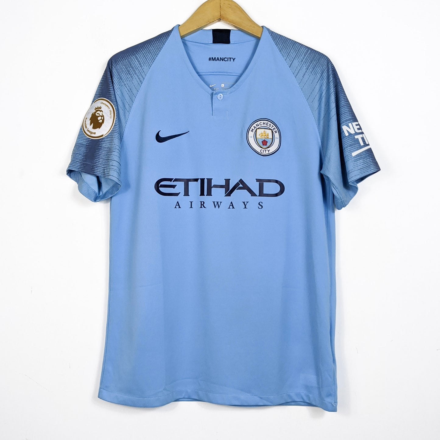 Original Manchester City 2018/19 Home - Silva #21 Size L fit M