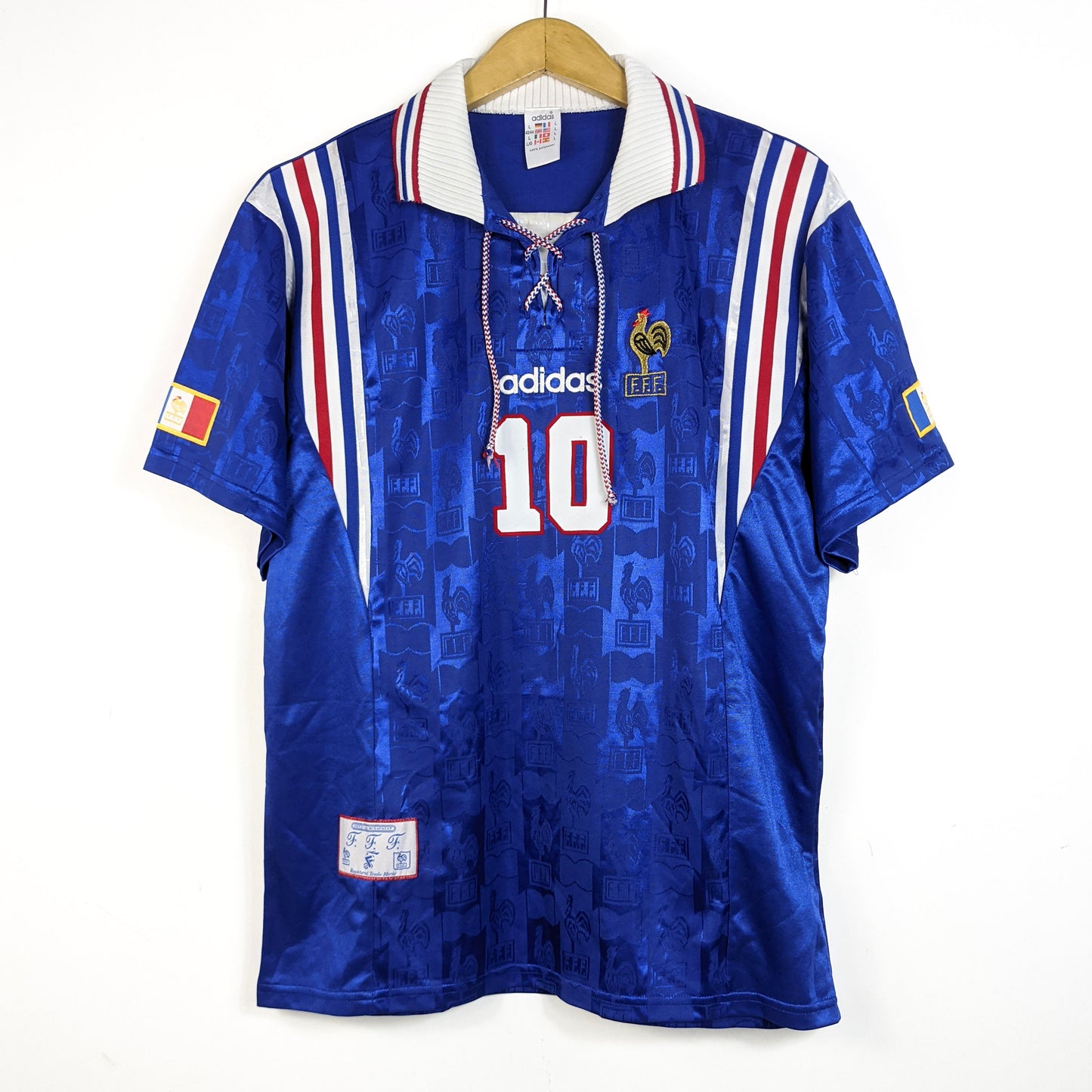 Original France 1996 Home - Zidane #10 Size L