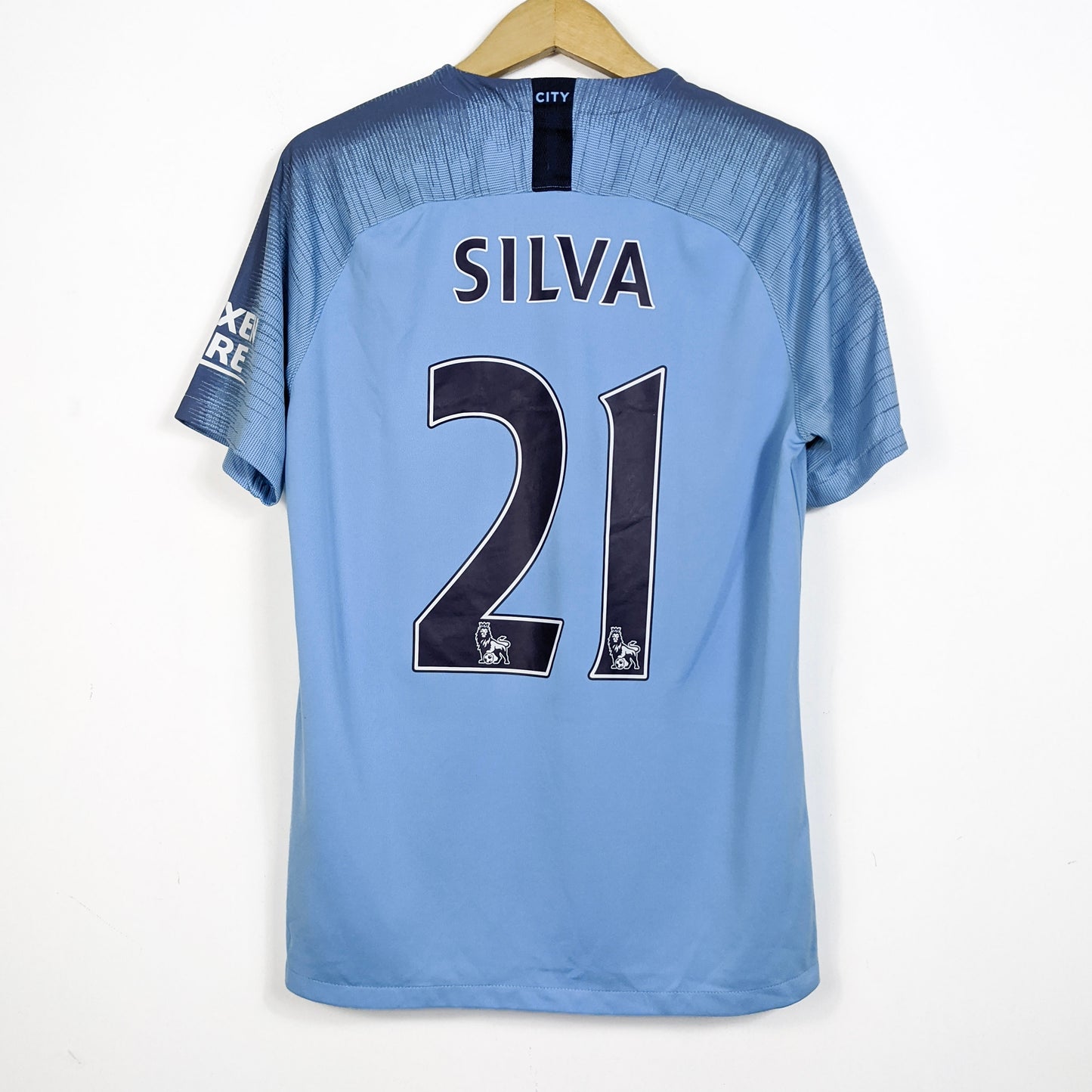 Original Manchester City 2018/19 Home - Silva #21 Size L fit M
