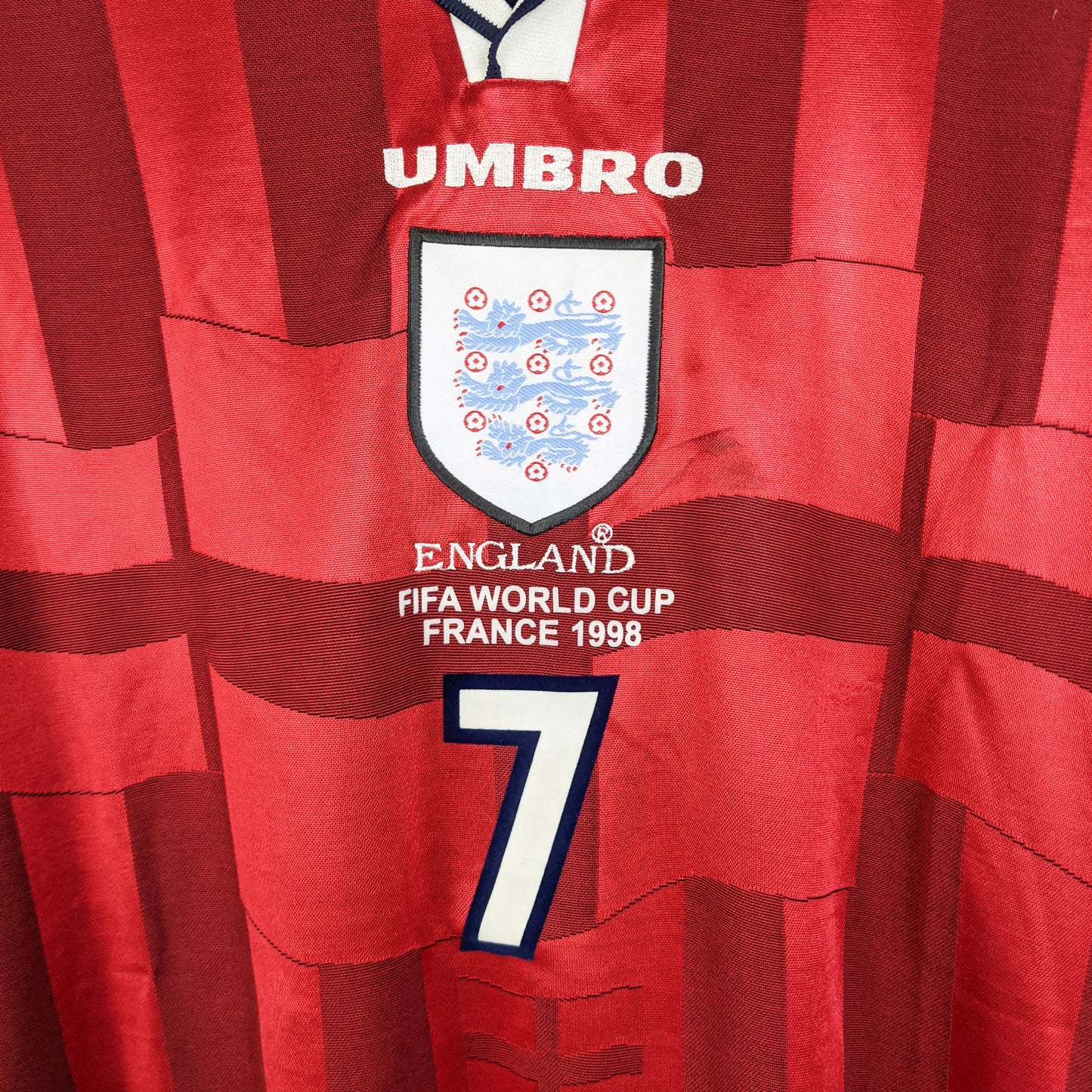 Original England 1997/99 Away - Beckham #7 Size XXL