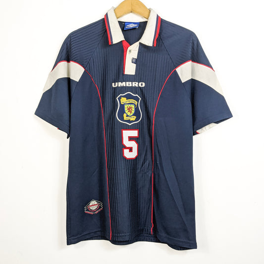 Original Scotland 1996/98 Home - Hendry #5 Size L