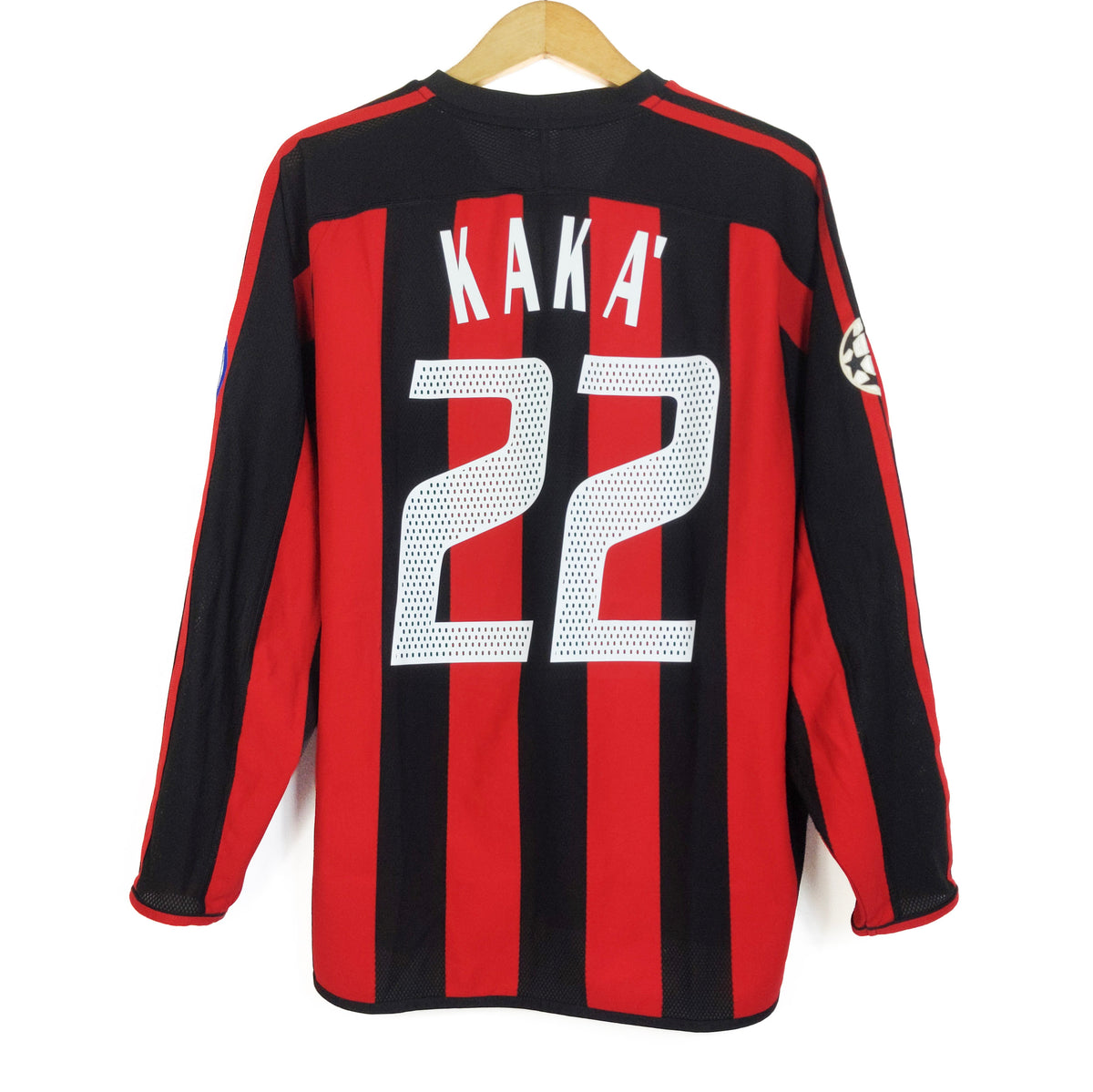 Original AC Milan 2003/04 Home - Kaka #22 Size M (Long Sleeve)