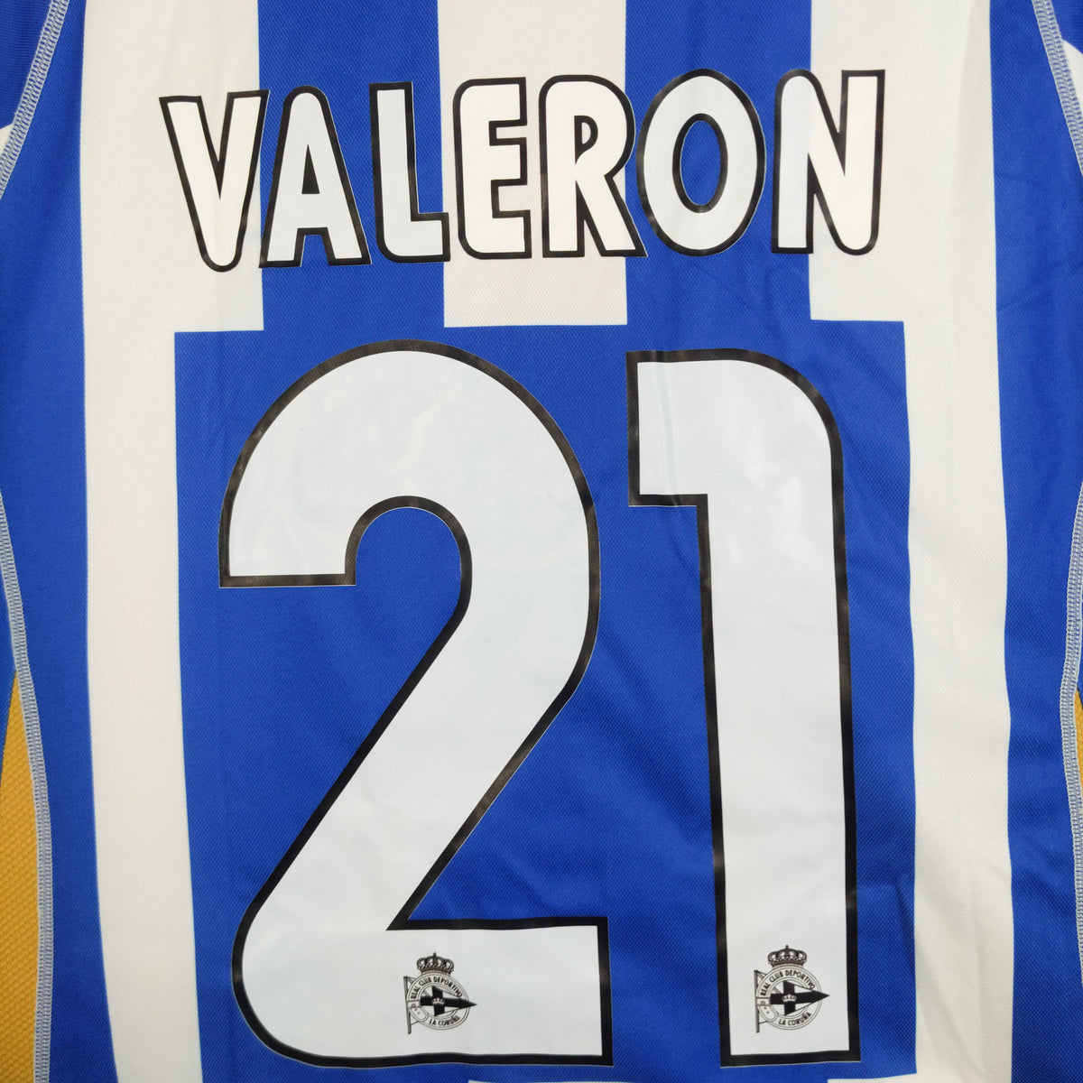 Original Deportivo de La Coruna 2007/08 Home - Valeron #21 Size M