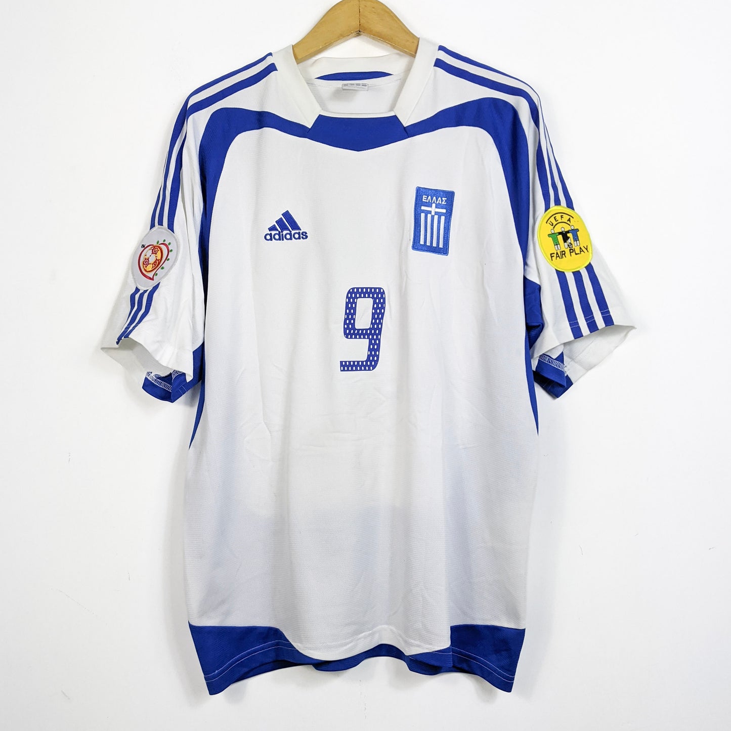 Original Greece 2004 Away - Charisteas #9 Size L