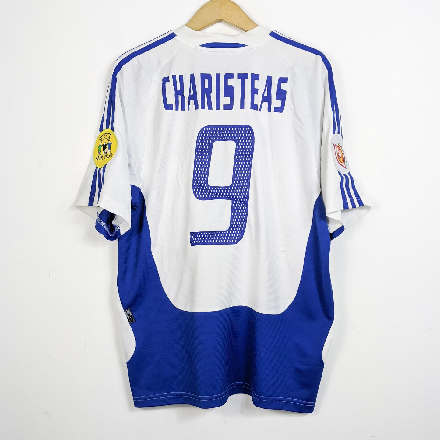 Original Greece 2004 Away - Charisteas #9 Size L