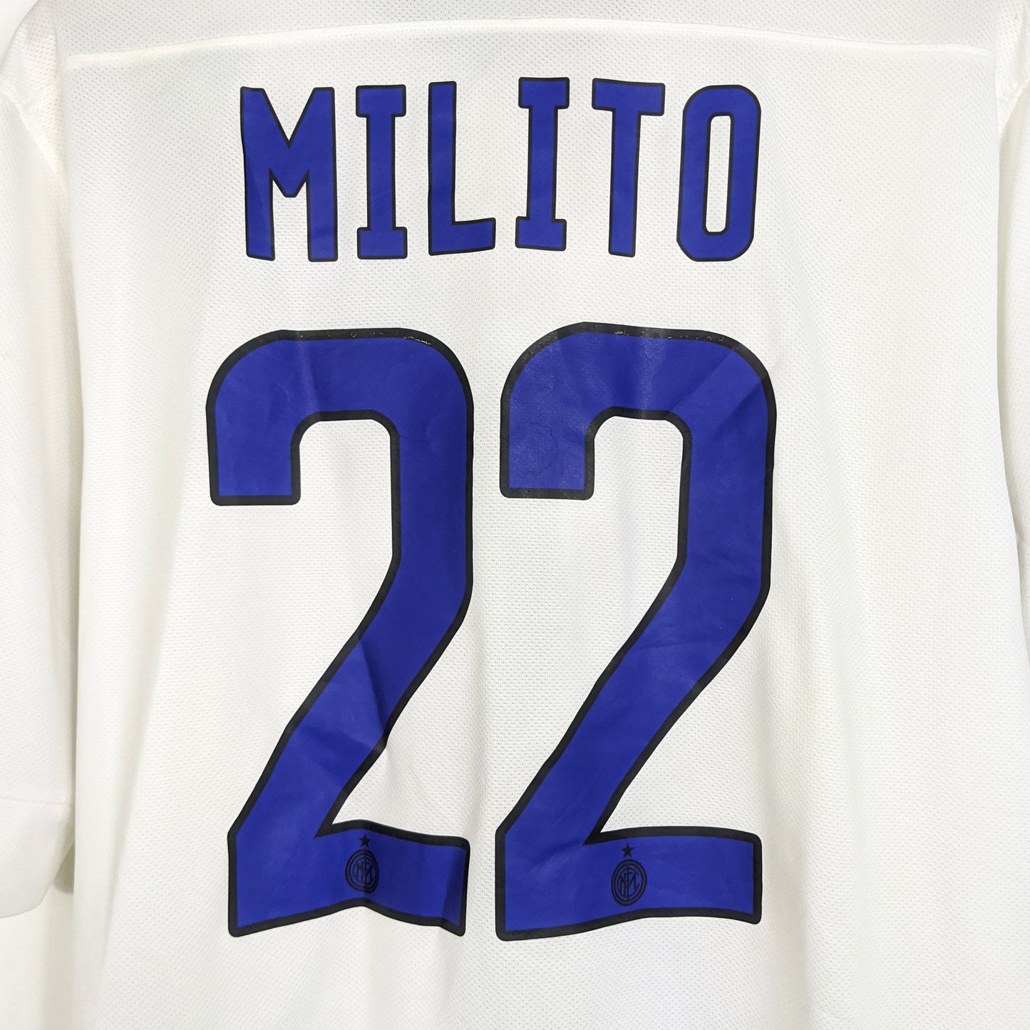 Original Inter Milan 2011/12 Away - Milito #22 Size L