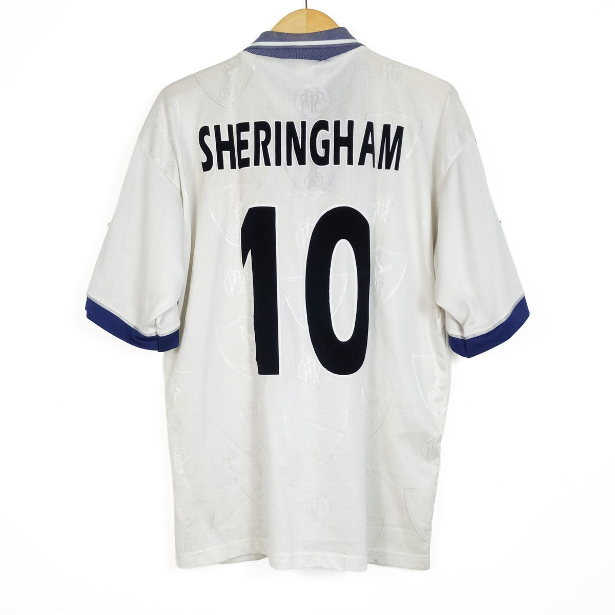 Original Tottenham Hotspur 1995/97 Home - Sheringham #10 Size L