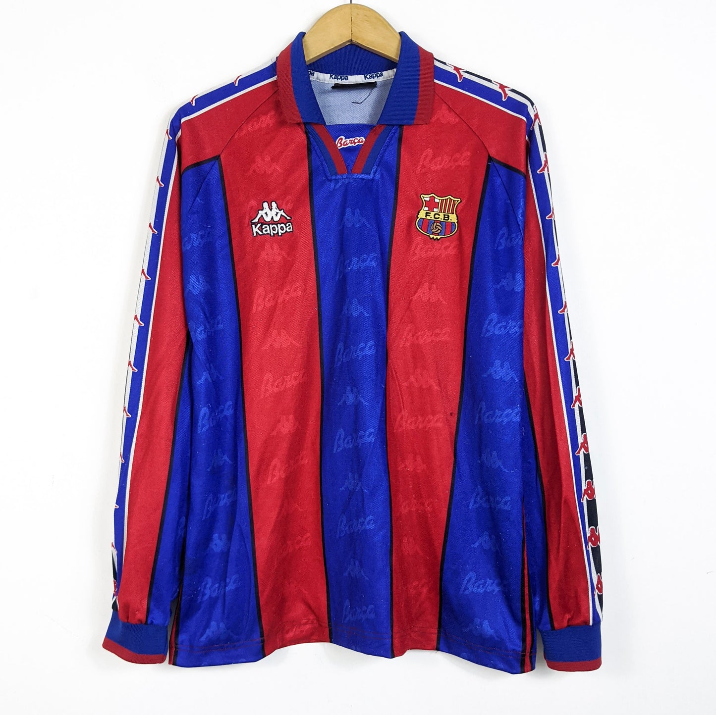 Original Barcelona 1995/97 Home - Ronaldo #9 Size L (Long Sleeve)